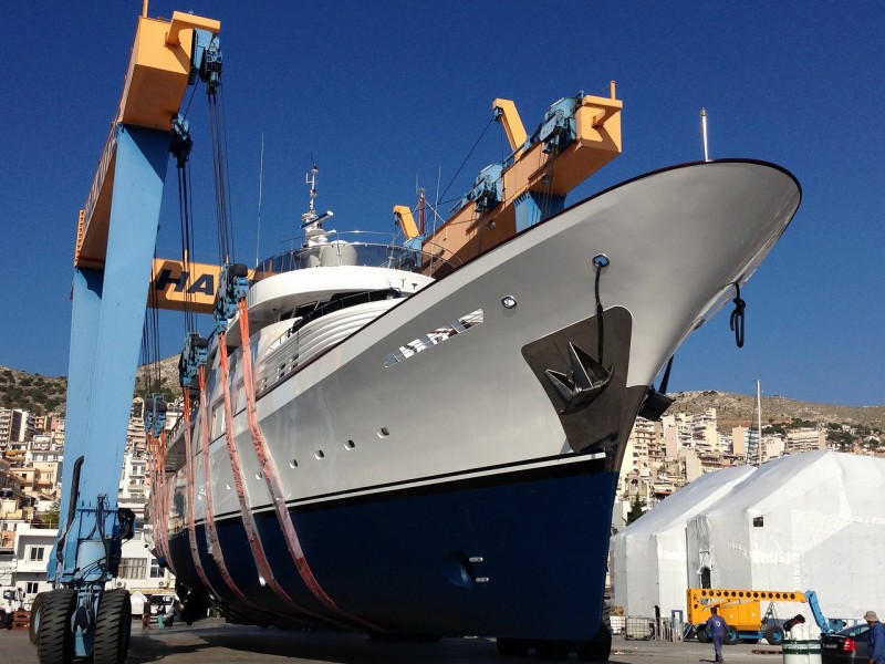 M/Y 50m – General repair-Full painting- Modification and installation of anti-roll gyro units